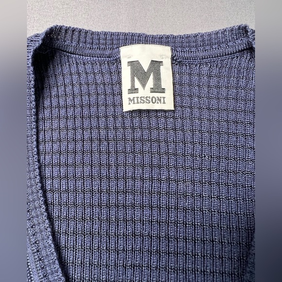 Missoni Sweaters - Missoni Navy Blue Knit Sweater – Bell Sleeves – Size 2